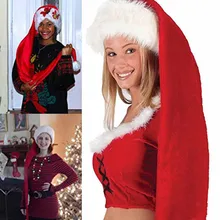 Новые креативные более забавные Рождественские Длинные вечерние шапки унисекс с рисунком Клауса, вечерние шапки Y717