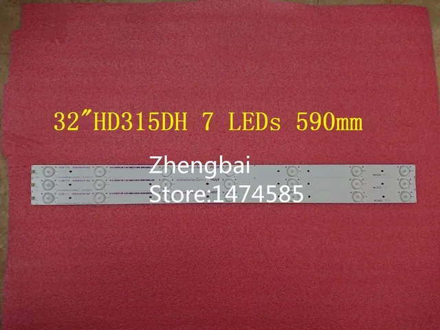 Cheap 3 Pieces/lot original New 32"LED strip HE32NME9UX4012406497 E25784 for Hisense 32 HD315DH-E81 B21 7 LEDs 590mm 
