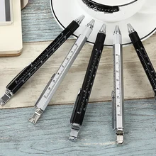 Многофункциональная ручка, металлическая основная часть, сенсорный экран, открытая отвертка, подставка для мобильного телефона