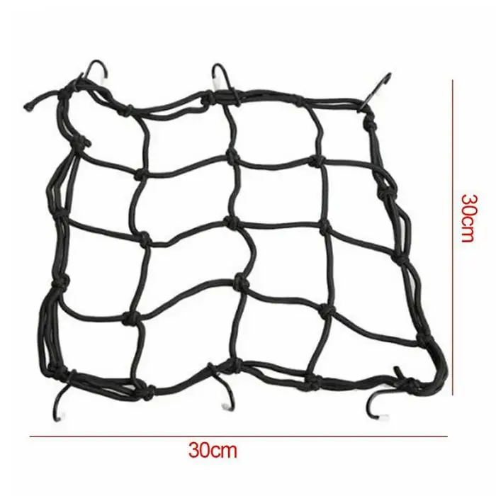 Perfect 2 Pcs Bicycle Rear Rack Net Cover Rubber Band Elastic Mesh Luggage Helmet Holder FH99 10