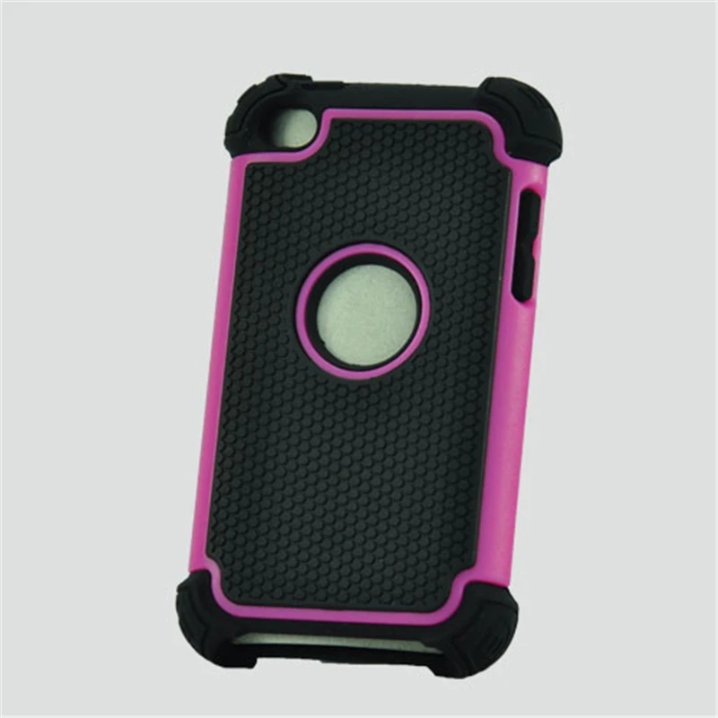 For Touch 4 Heavy Duty Shockproof Plastic Hard Case Rubber Cover For Apple ipod touch 4 4g 4th Capa For Touch 4 Heavy Duty Shockproof Plastic Hard Case Rubber Cover For Apple ipod touch 4 4g 4th Capa
