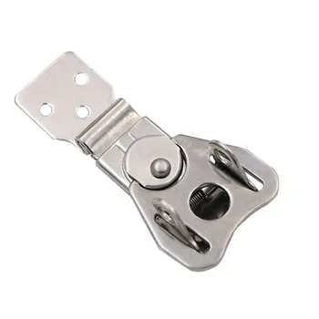 

free shipping stainless steel hasp Butterfly lock case lock toolbox buckle air box hasp woodenbox fastener handmade hardware