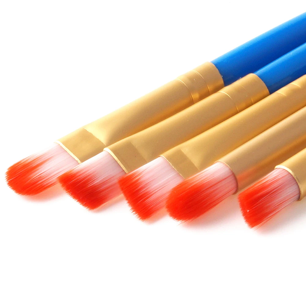 5 Pcs Eye Makeup Brushes Set Kits Cosmetic Make Up Tool Eyeshadow Foundation Blending Face Brush pincel maquiagem (6)