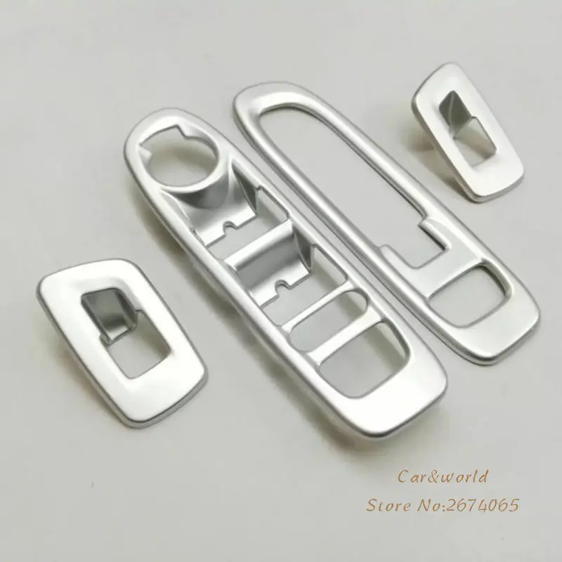 

Accessories ABS Chrome Interior Armrest Decoration Door Window Switch Button Cover Trim For Jeep Compass 2017 2018 Car-Styling