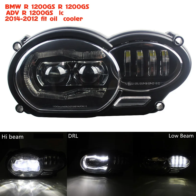

For BMW R1200GS Led Headlight R 1200 GS Adventure 2014 2015 2016 Water Cooled 2013-on fit Oil R1200GS