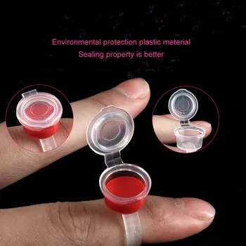 

50pcs/lot Permanent Makeup Tools Best Selling Eyelash Extend Ring Cup Tattoo Ink Equipment Microblading Tattoo Pigment Holder