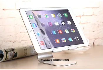 

4 pcs /lot Most popular Universal Tablet Aluminum Alloy Display Base Rack Holder Stand for Ipad Cellphone