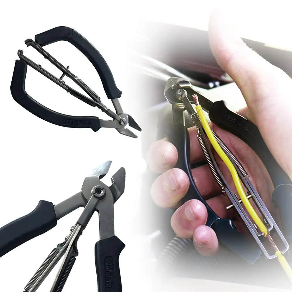 

6 Inch Two In One Combination Electrical Wire Stripper and Cutter Car repair Chain multitool wire stripper krimptang @16