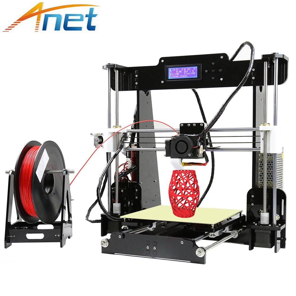 

Anet Autolevel A8 3D Printer DIY 3D Printer Reprap i3 Big Printing Size High Precision with Filament+8GB SD Card+Tools Cheap