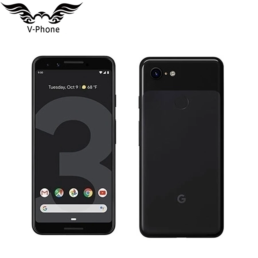 Мобильный телефон Google Pixel 3, 4G LTE, Восьмиядерный процессор Snapdragon 845, 4 Гб, 128 ГБ, 5,5 дюйма, 3 камеры, смартфон Andorid 9 NFC