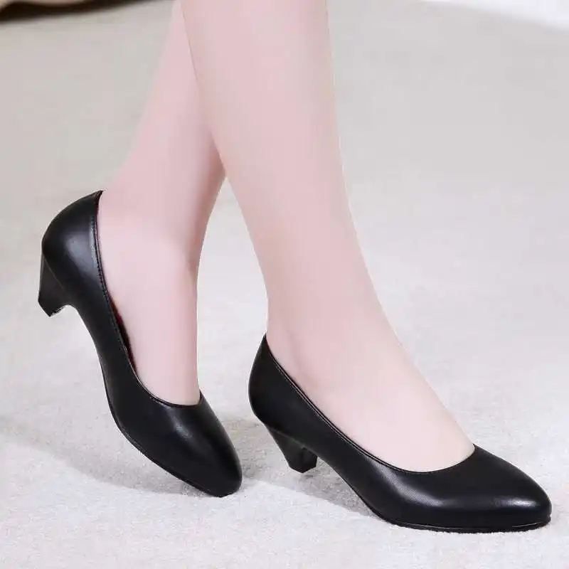 black working shoes womens