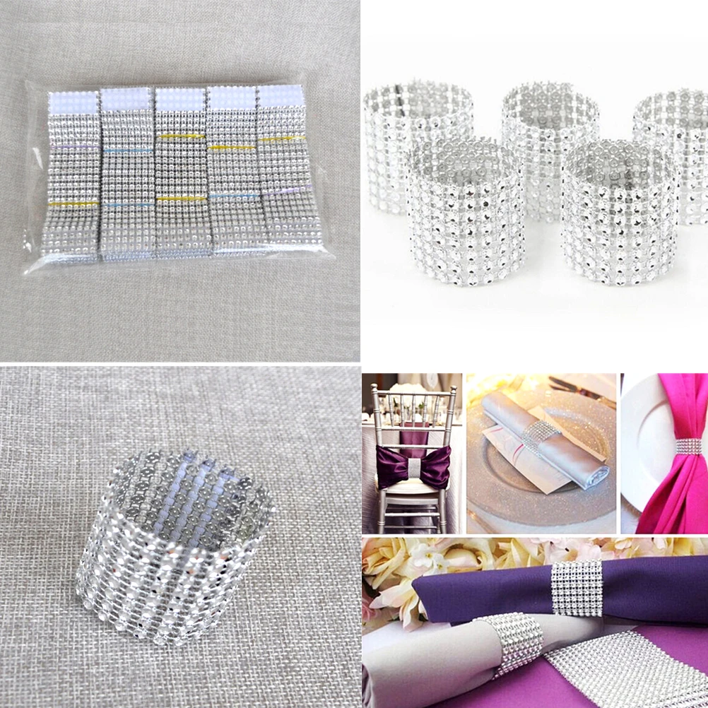 

Sliver Crystal Rhinestone Diamante Rope Crystal Ribbon Chain Diamond Mesh Sparkling Party Wedding Decoration