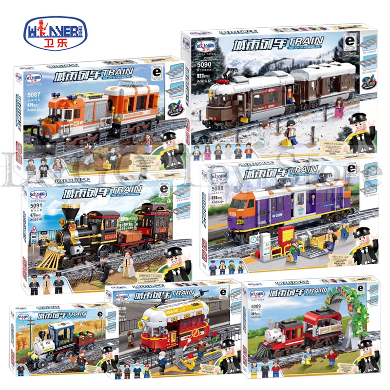 

2019 New Set 02008 City Heavy-haul Cargo Passenger Steam Train Set Compatible Building Blocks Bricks Boy Toys Gift