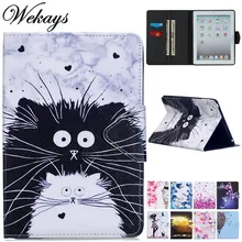 Чехол Wekays для Apple Ipad Air 2 Ipad 6, кожаный чехол с милым мультяшным котом для Ipad Air 2 Ipad6, чехол для Ipad Air2