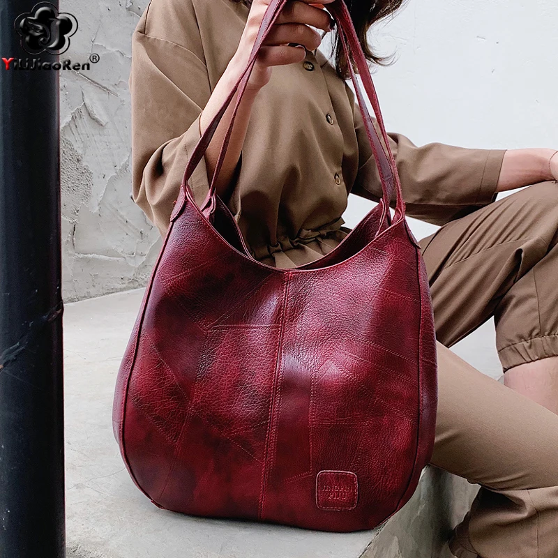 

Vintage Womens Hand Bags Designers Luxury Handbags Women Shoulder Bags Female Big Tote Bag Famous Brand Handbags 2019 Sac A Main