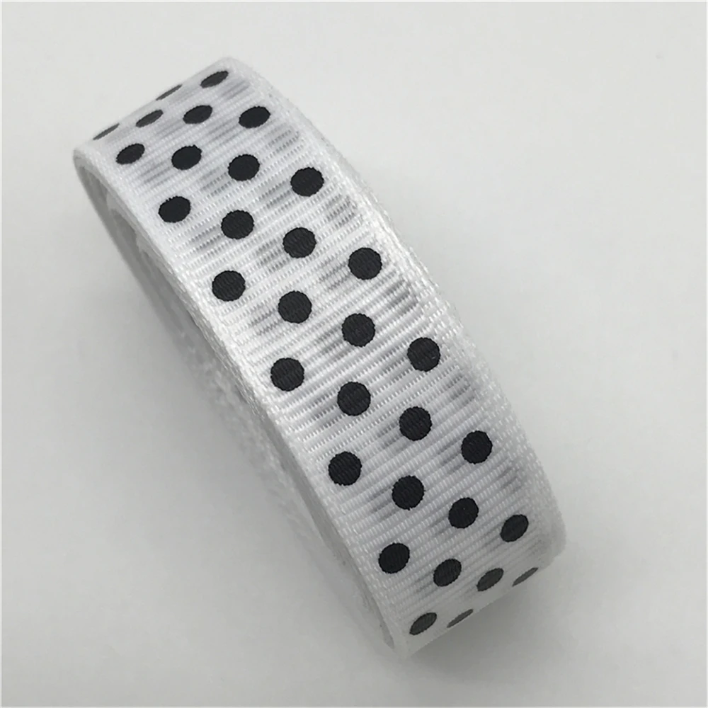 5Yards 5//8/"15mm Polka Dots Grosgrain Ribbon DIY Bow Wedding Christmas Decoration