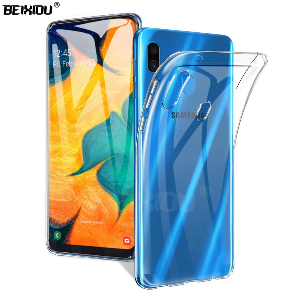 

Case For Samsung Galaxy A30 TPU Silicon Durable Clear Transparent Soft Case for Samsung A30 SM-A305F/DS protective Back Cover