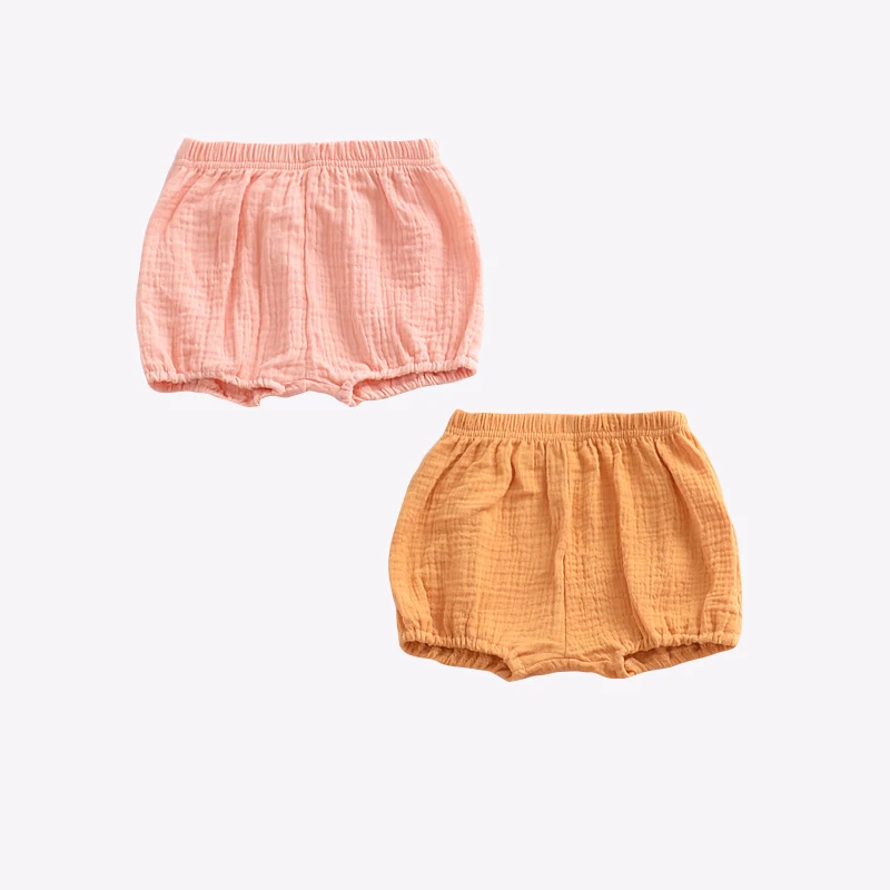 Cieik 2pcslot Cotton Shorts Bloomers Baby Girl Diaper Cover Boys Toddler Shorts Trousers Newborn Summer Infant PP Soft Short  (32)
