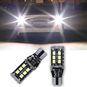 

2pcs T15 W16W WY16W LED Canbus No Error Car Tail Bulb Brake Light Auto Backup Reverse Signal Lamp White Red Yellow Light