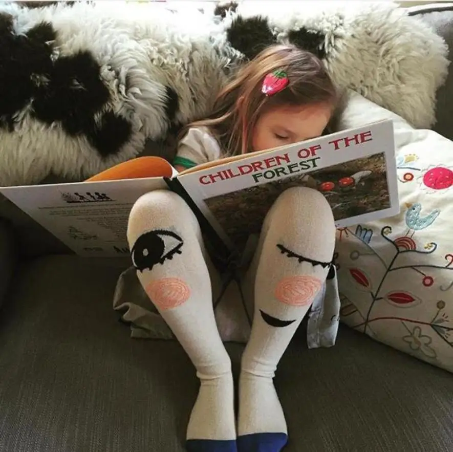 Для маленьких девочек эластичные колготки мягкие детские большие глаза печати сращивания спортивные носки колготки хлопок для девочек прекрасный глаз печати носок