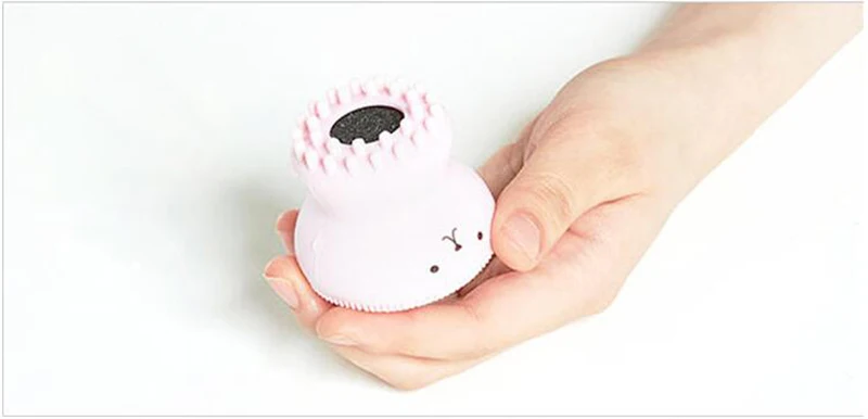 Cute Lovely Small Octopus Shape Silicone Facial Cleaning Brush Soft Deep Cleansing Exfoliator Face Cleanser Washing Brush-11
