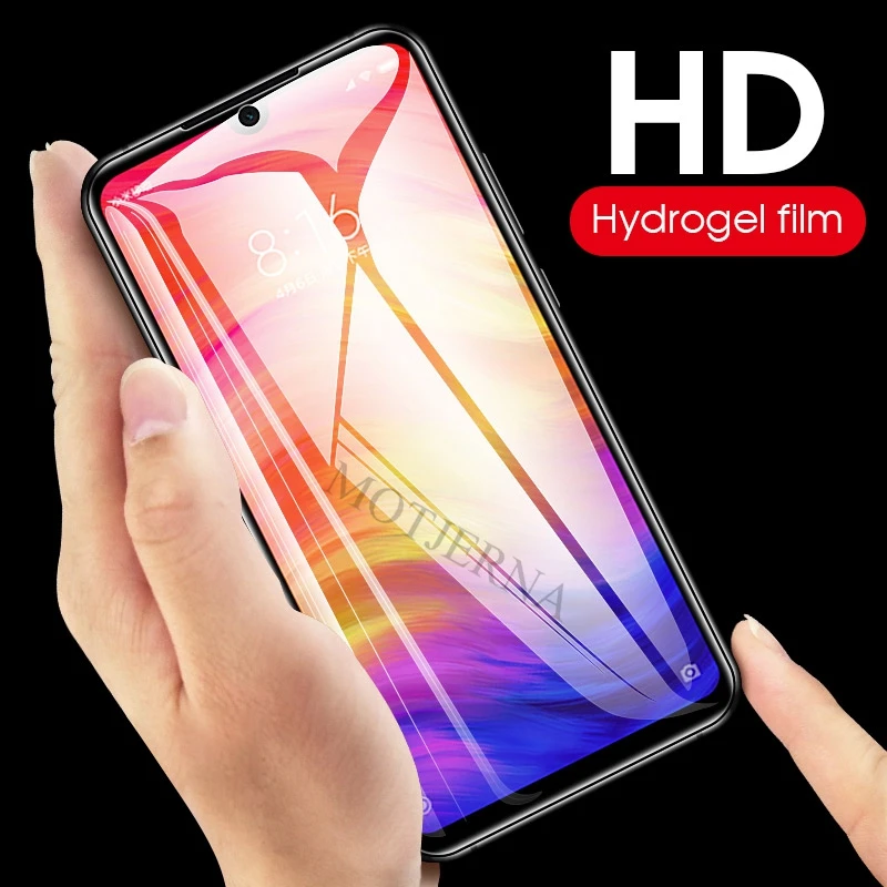 9D Прозрачная мягкая Гидрогелевая пленка для Xiaomi 8 Lite Mi 9 SE Poco F1 A2 Redmi Note 7 6 Pro 6A
