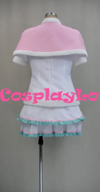 Cute Love Live! Snow Halation Hanayo Koizumi White Cosplay Costume288 (4)