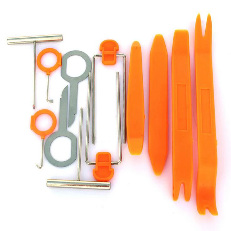 12 Pcs Set Car Pry Tool Plastic Auto Installation Tools Radio Door Clip Panel Trim Dash