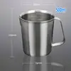 Gobelet doseur de laboratoire en acier inoxydable, 500ml 700ml 1000ml 1500ml 2000ml, gobelet de mesure, liquide gradué, outils métalliques avec échelle intérieure, 1 pièces ► Photo 2/6