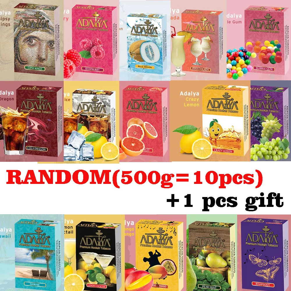 Fruit Shisha Flavor Hookah Turkey 500g(10pcs) Glass Mixed Flavors For