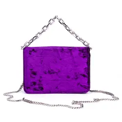 LA MAXZA сумки Luxury High-вместительные сумки для Для женщин сумки дизайнер цепи бархат из металла моды Crossbody Для женщин сумка