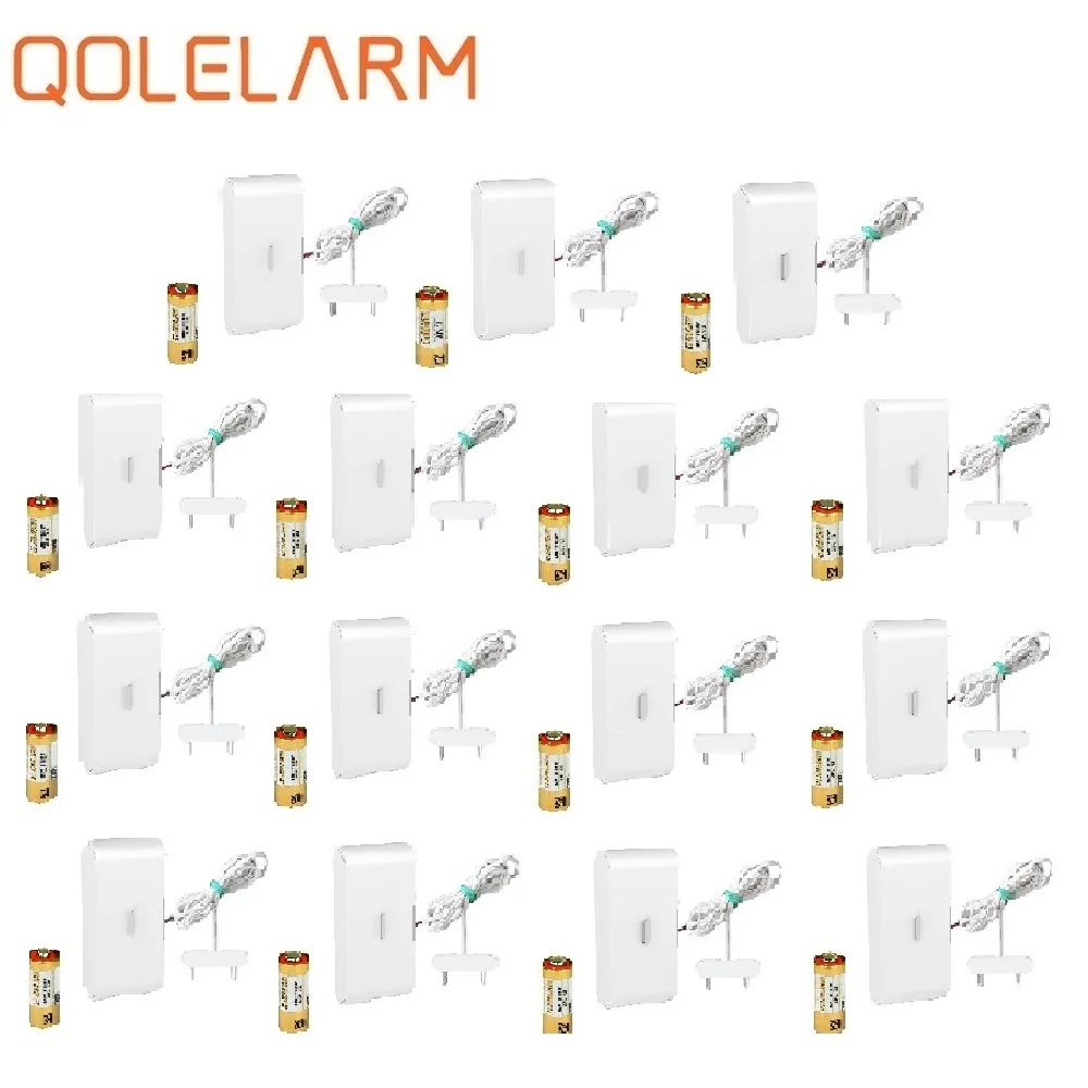 QOLELARM 15 шт. 433 МГц беспроводной ванная комната воды детектор утечки обнаружения утечки для Wi Fi gsm сигнализация Умный дом с батарея