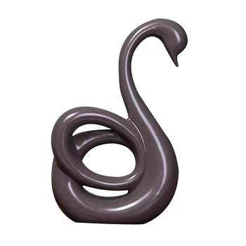 

European Ceramic Swan Statue Crafts Animal Ornament Swan Figurines Home Decor Living Room Wine Cabinets Decor Wedding Gift