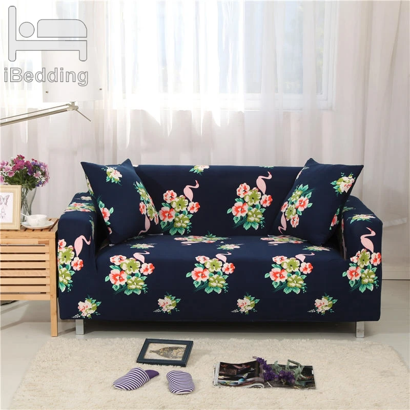 

Flower Clump Crane Elastic Sofa Protector Cover for Living Room Sofa Slipcovers Sectional L Shape Sofacover 1/2/3/4 Seater