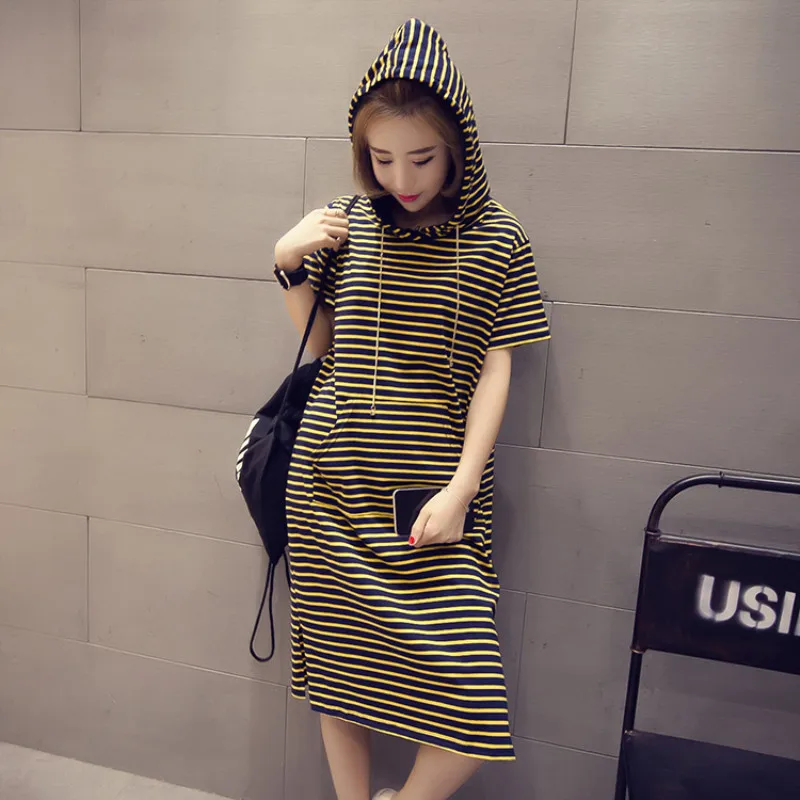 Платье vestidos 2019 летнее женское ropa mujer robe femme плюс размер платье полосатый
