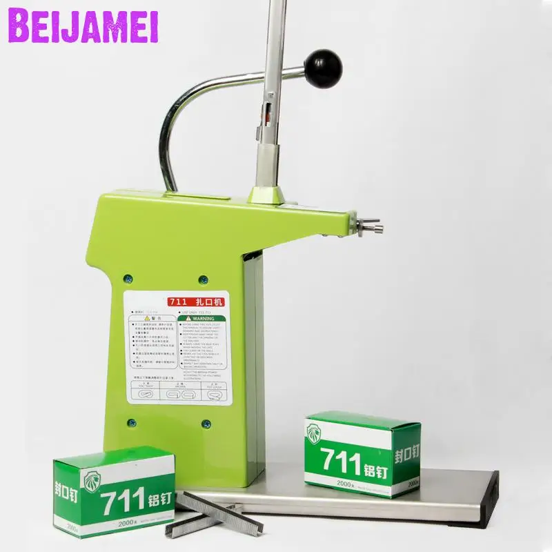 BEIJAMEI Aluminium Binding Sluitmachine voor Supermarkt Commerciële Handleiding Plastic Zak Tikken Voedsel Zak Packer BEIJAMEI Aluminium Binding Sluitmachine voor Supermarkt Commerciële Handleiding Plastic Zak Tikken Voedsel Zak Packer