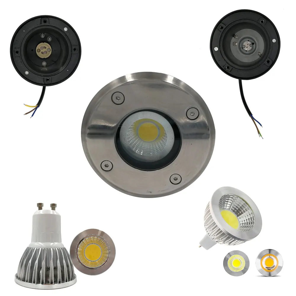 5W Waterproof LED Underground Light Kit IP65 Gu10 Outdoor Ground Garden Path Floor Buried Yard Spot Landscape with gland IP BOX (9)