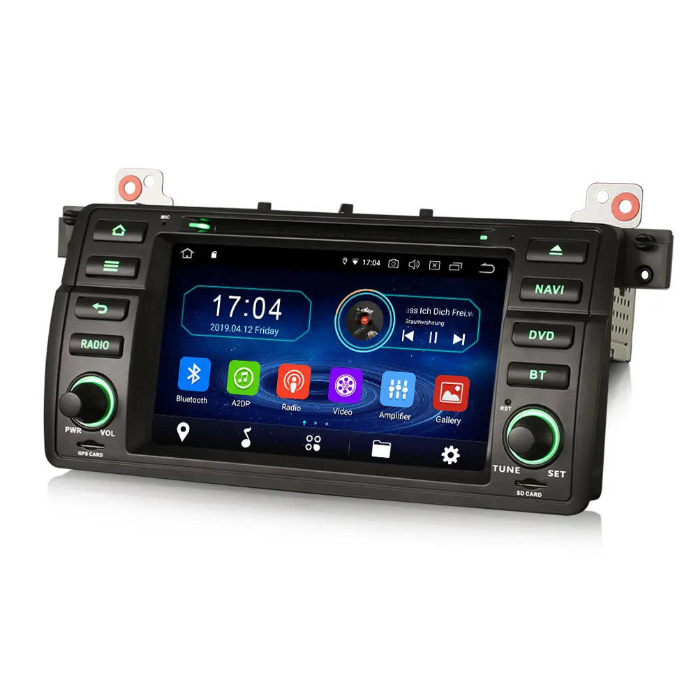 Top 7" Android 9.0 OS Car DVD Multimedia GPS Radio for BMW E46 (318/320/325) / M3 1998-2006 with External DAB+ Receiver Box Support 2