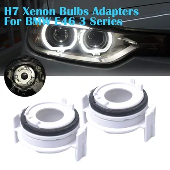 

2 pcs H7 Xenon Bulbs Adapters ForBMW E46 3 Series 325i 325ci 330i 330ci 318i E65 E90 Auto Accessories Single Xenon lamp base