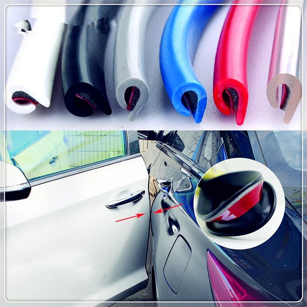 

5M Auto Car Door Edge Rubber cover Strip Protection for Chevrolet Volt SS Chevelle FNR 1970 1967 Impala Chaparral