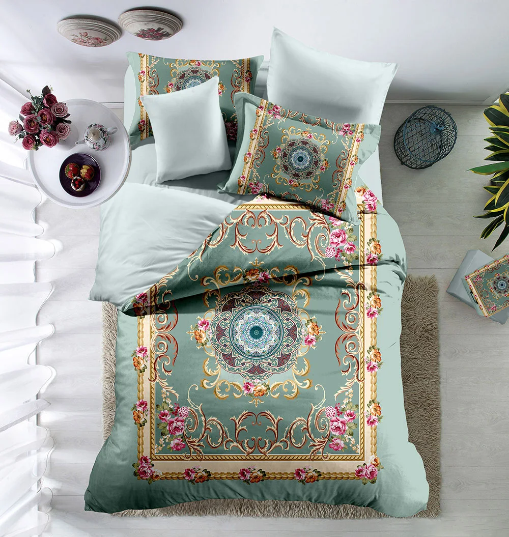 

Duvet Cover Set Traditional Persian Motif Oriental Exotic Style Boho Design Bedding Set
