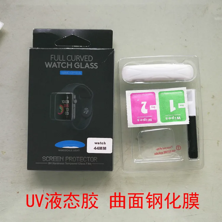 200 шт применение Apple iwatch4 полноэкранная закаленная пленка Apple Watch 4-го поколения 3D стеклянная Защитная пленка для поверхности(44 мм