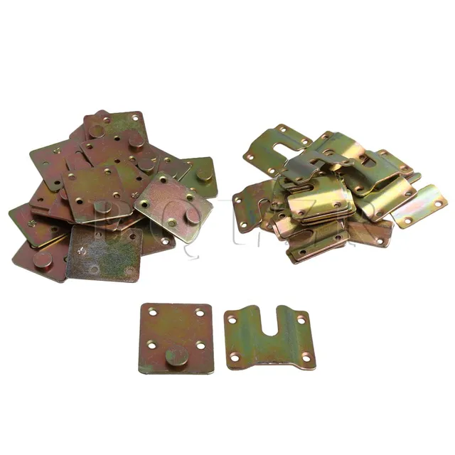 BQLZR 5.9x5cm Metal Sectional Sofa Interlocking Sofa Connector Bracket