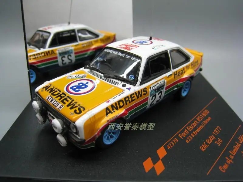 VITE SSE 1:43 FORD ESCORT 1800 1977 23# литая модель автомобиля металлические игрушки подарок на день рождения для детей