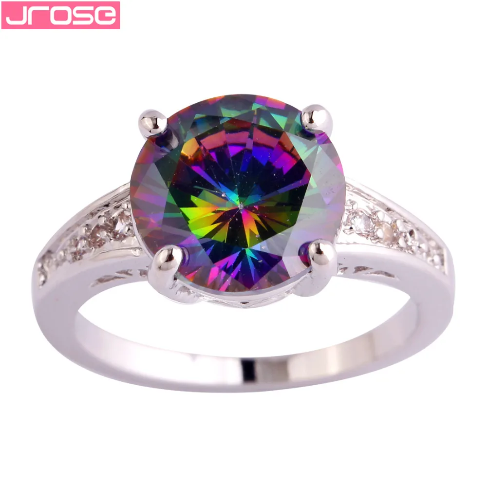 Женское кольцо с круглым кубическим цирконием размер 6 7 8 9 10 11 12 13|ring size|ring size 6fashion