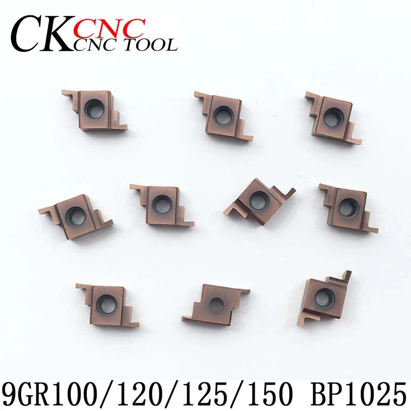 10 шт. 9GR 100/120/125/150 BP1025 токарный инструмент с ЧПУ карбидные вставки мелким желобом