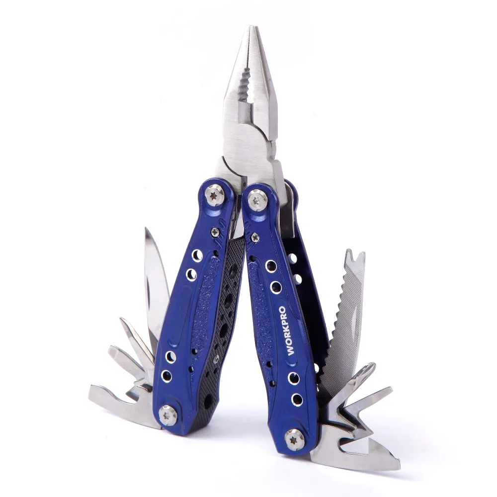 

WORKPRO 15 IN 1 Multi Tools Folding Pliers Camping Tools Outdoor Survival Tools