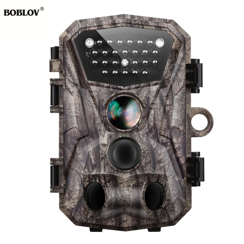 BOBLOV H883 18MP 1080P Hunting Trail Camera 24 Infrared LEDs 120 Degree PIR Lens Scouting Wildlife Night Vision Cameras