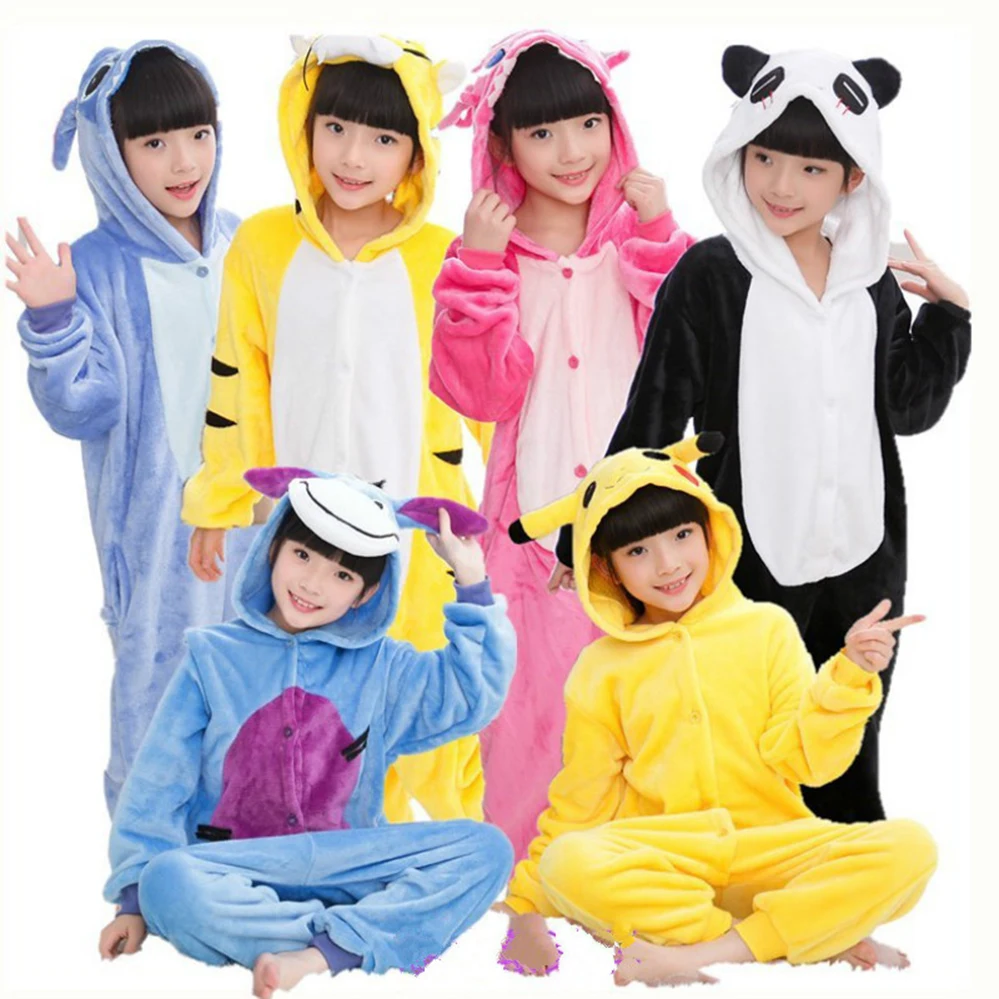 

Pajamas for boys girls onesies children's pyjamas Unicorn Baby girls sleepwear warm pyjamas kids Pegasus onesie for 4-12 Years