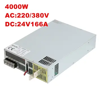 

4000W 24V Power Supply 0-24V Adjustable Power 24VDC AC-DC 0-5V Analog Signal Control SE-4000-24 Power Transformer 24V 166A